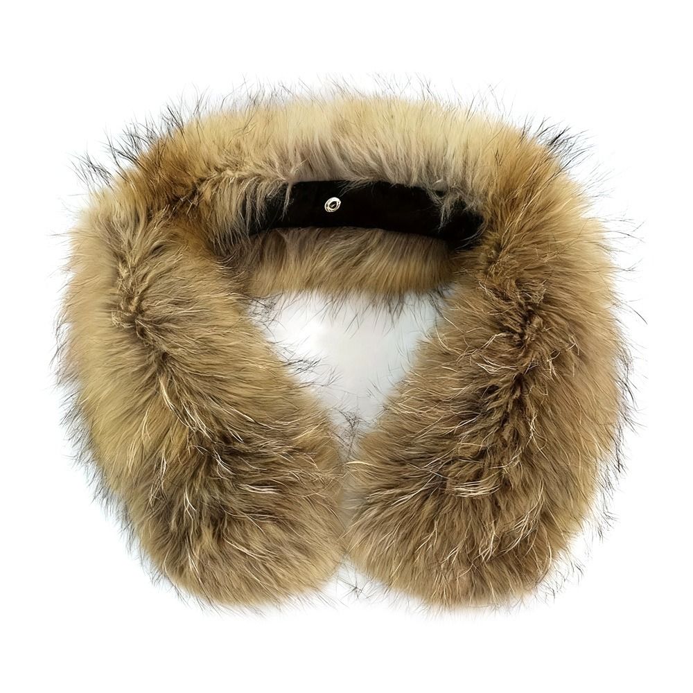 Windsor Knot Tie - Trim Long Scarf Faux Fox Fur