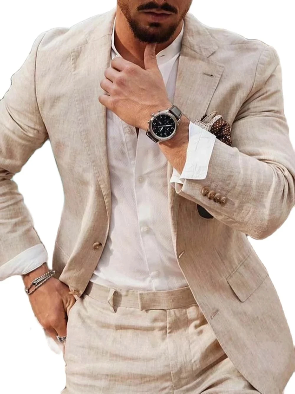 Summer Beach Business Linen Me - đánh giá và giá Men Formal Wear Pants