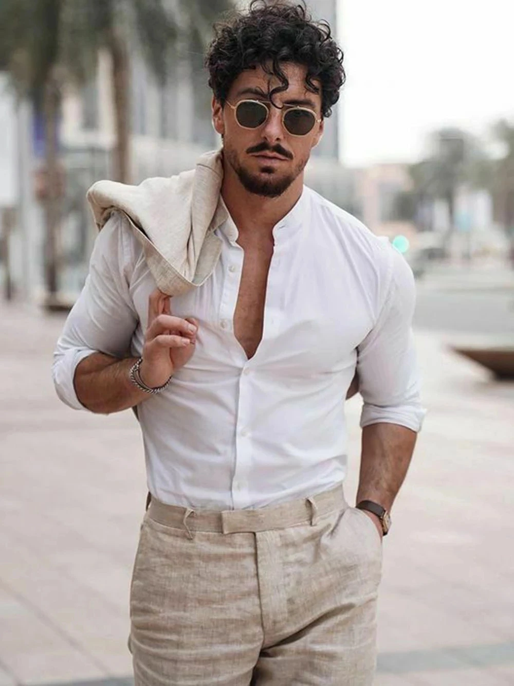 Summer Beach Business Linen Me - đánh giá và giá Men Formal Wear Pants