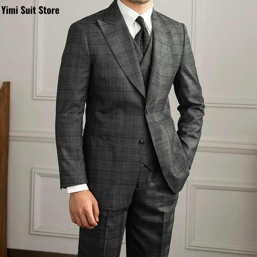 YiMinpwp Men's Suit 3Pcs Set P - đánh giá và giá Men Formal Wear Modern