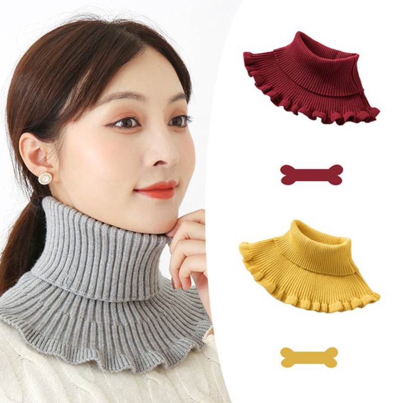 New-Warm Knitted Fake Collar W - đánh giá và giá Windsor Knot Tie