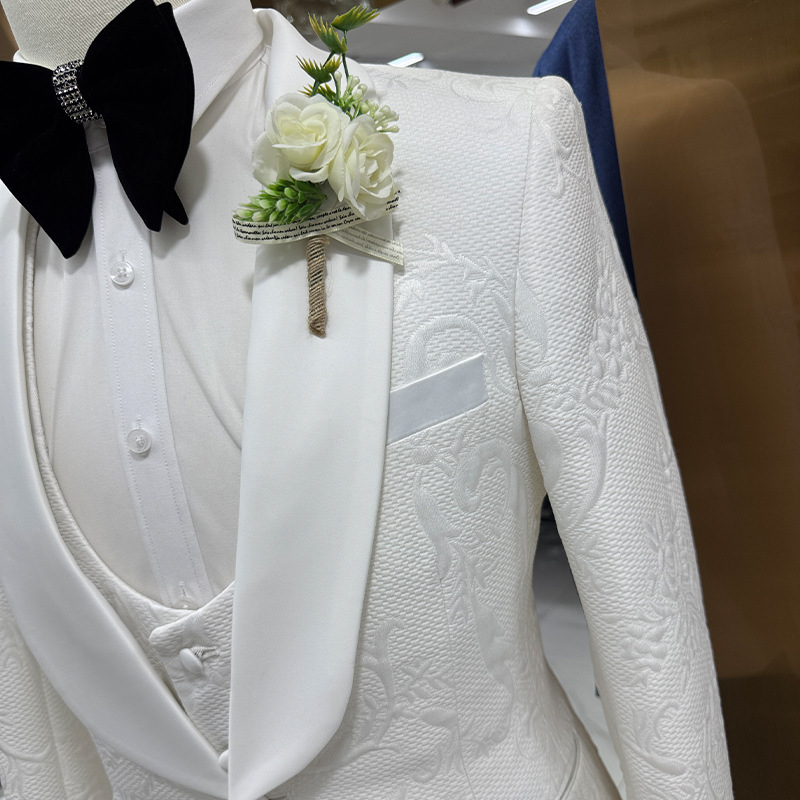 Men Wedding Suit White 3 Piece - đánh giá và giá Men Formal Wear Pants