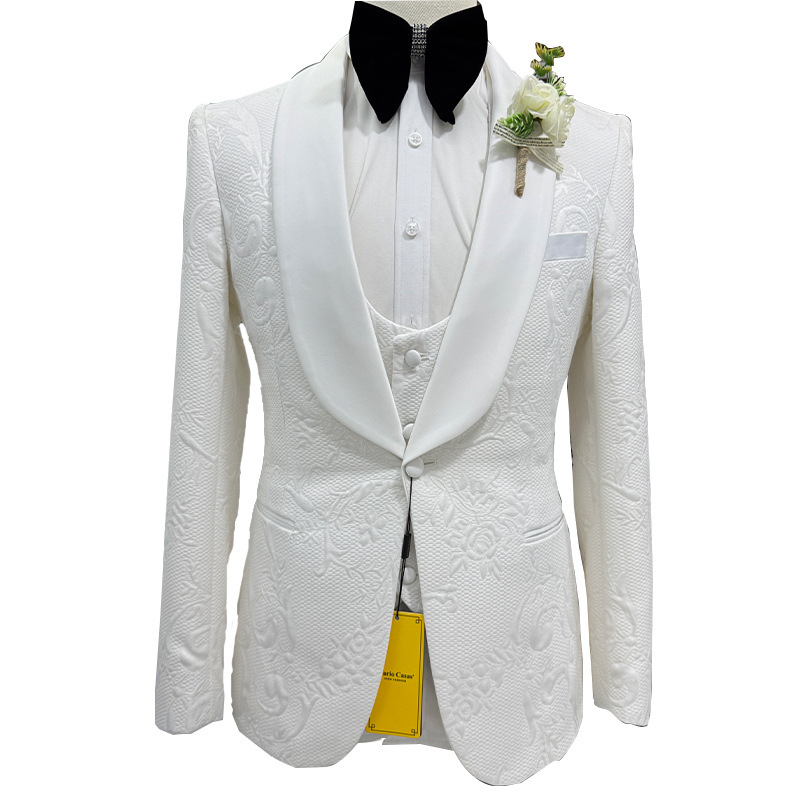 Men Wedding Suit White 3 Piece - đánh giá và giá Men Formal Wear Pants
