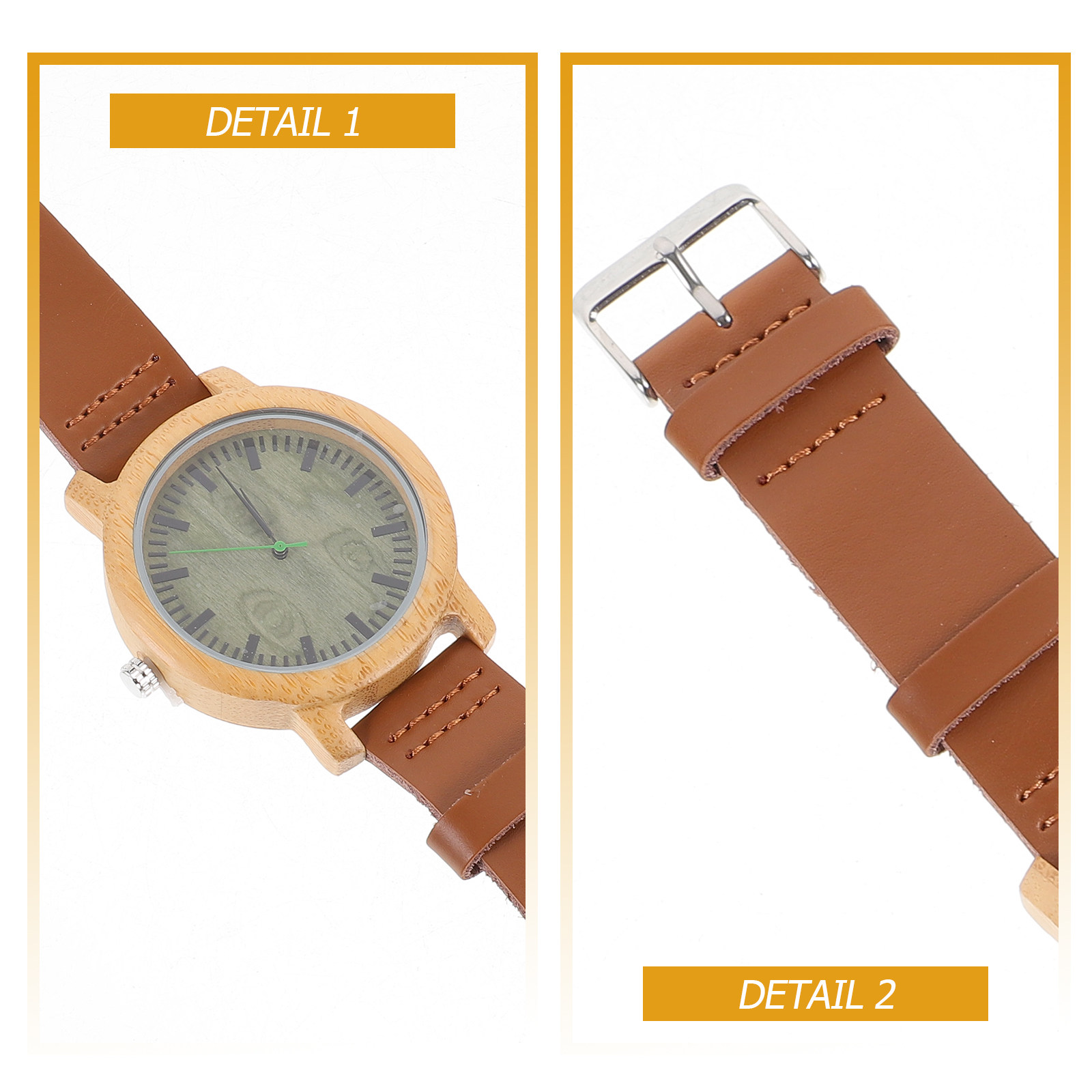 1Pcs Wooden Bamboo Watch for M - đánh giá và giá Men'S Formal Wear Watches