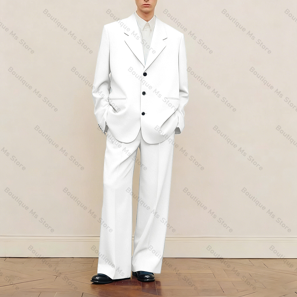 Men's Black Oversized Suit Set - đánh giá và giá Men Formal Wear Pants