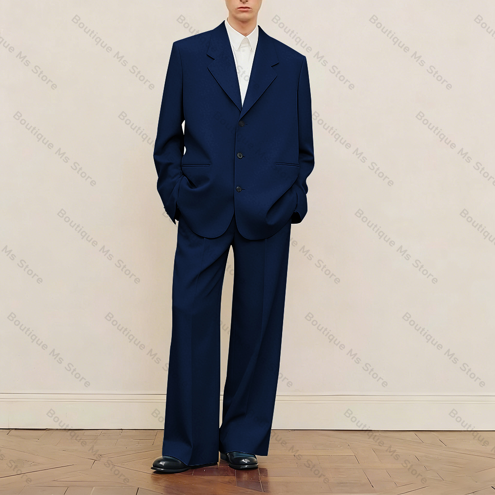 Men's Black Oversized Suit Set - đánh giá và giá Men Formal Wear Pants