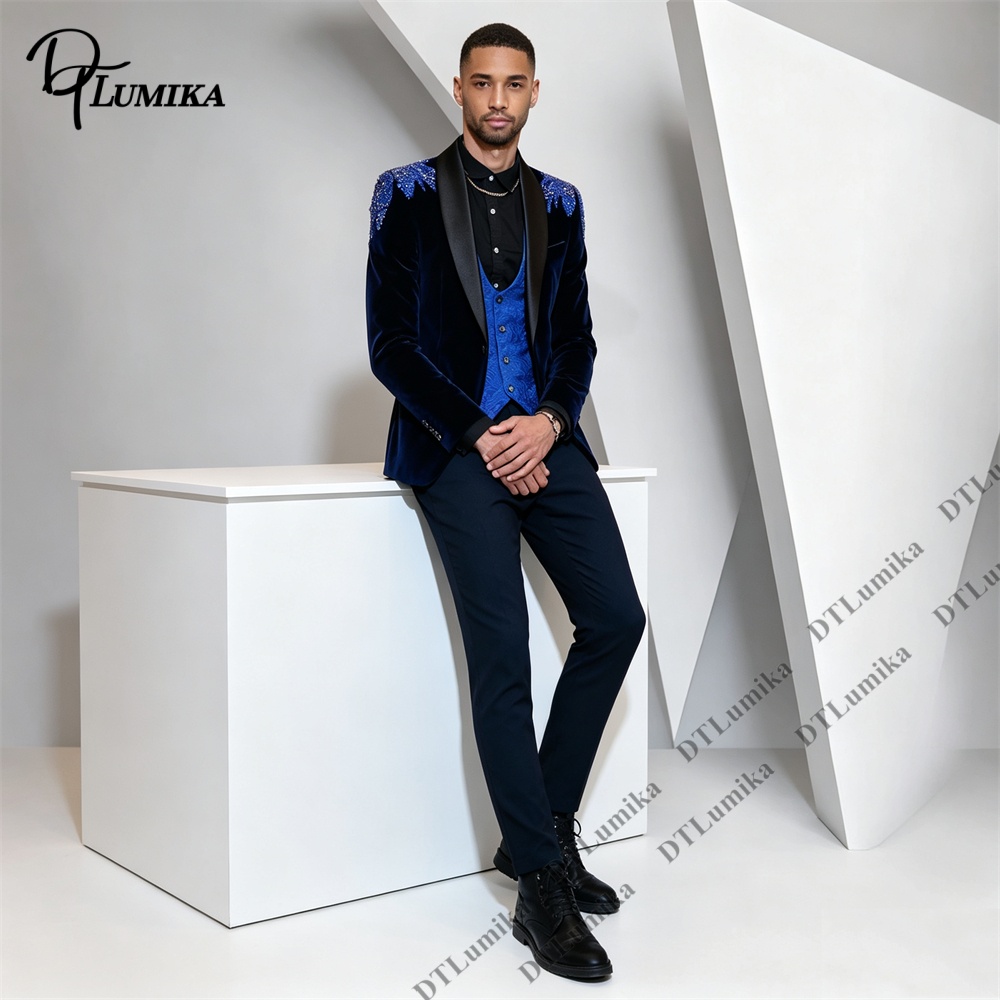 Peagent Men 3 Piece Velvet Sui - đánh giá và giá Men Formal Wear Pants