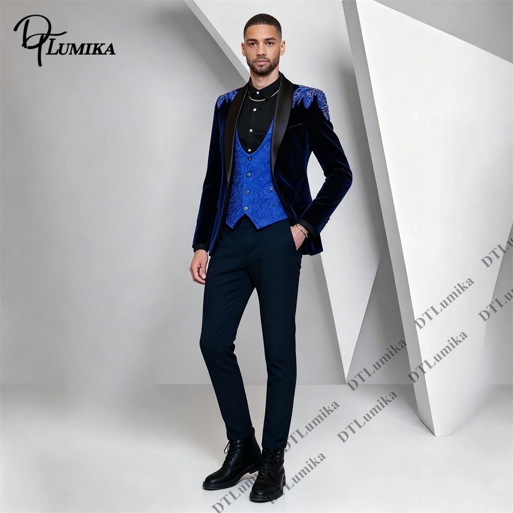 Peagent Men 3 Piece Velvet Sui - đánh giá và giá Men Formal Wear Pants